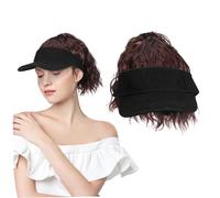 Beatifufu Curly Ponytail Baseball Cap for Women with Synthetic Hair Extensions Secure Fit Breathable Design Reusable High Ponytail Wig Hat for Daily Wear Parties Halloween and Cosplay in