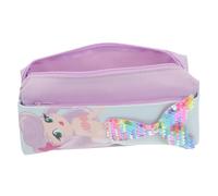 Beatifufu Cute Fish Sequin Pencil Case Aesthetic Thin Cartoon Pencil Bag for Girls