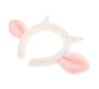 Beatifufu Cute Plush Lamb Ear Headband Soft Animal Ears Hair Band for Parties Cosplay Secure Fit Fashionable Sheep Accessory White Cozy for Women