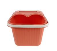 Beatifufu Deep Foot Bath Basin with Over-knee Soaking Heightened Plastic Foot Tub for Home Use with Cover for Pedicure and Detox