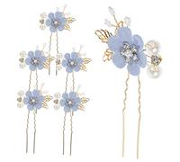 Beatifufu Delicate Pearl U-shaped Hairpin for Women 6pcs Wedding Hair Pins Stylish Accessories