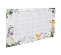 Beatifufu Due Date Prediction Wall Calendar with Monthly Markings, Hanging Nursery Decor for ’S Arrival Countdown, Cute Jungle Design for Home and Family Use