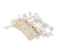 Beatifufu Elegant Bridal Hair Comb Beads for Weddings Reusable Hair Accessories for Brides and Bridesmaids Eye-catching Decoration for Updos and Buns for Parties and Gatherings