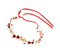 Beatifufu Elegant Flower Crown Headband for Women Lightweight Bridal Hair Accessory for Weddings Parties Cosplay Stunning Floral Design Alloy Pearl Accents for Brides Friends