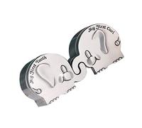 Beatifufu Elephant Shape Baby Keepsake Box First Curl and Tooth Holder, Small Metal Silver Collection Box for Newborn Memory Storage and Christening