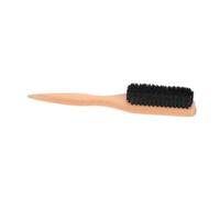 Beatifufu Ergonomic Curved Beard Brush for Men Handle Grooming Brush for Precise Mustache Styling and Detangling Natural Bristle Facial Hair Care for Smooth Shiny Beard Maintenance