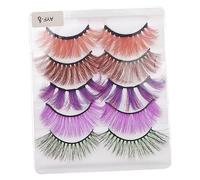 Beatifufu Eyelashes Extra Volume Reusable False Eyelashes Natural Look Long Fake Lash Set for Women