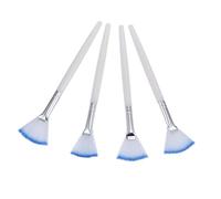 Beatifufu Facial Fan Mask Brush 4pcs Soft Slim Lightweight Mask Applicator Skin Care Tools Reduces to Clean for Glycolic Peel Chemical Peel