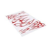 Beatifufu Flame Decals for Motorcycle Gas Tank Red Self-Adhesive Stickers with Dynamic Design Wear-Resistant Motorcycle Tank Decals for Bikes Helmets Skateboards Easy to Install and Remove