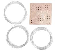 Beatifufu Flexible Aluminum Wire for Crafts 1mm 1.5mm 2mm 5m Bendable Sculpting Wire with Wood Base for Clay Modeling DIY Sculpture Armature Set (3 Sizes)