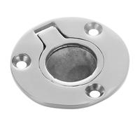 Beatifufu Flush Pull Handle for Marine and Yacht Use, Including Mount Screws Stainless Steel round Comfortable Grip and Damage Resistance, Heavy Duty Recessed Deck Pull
