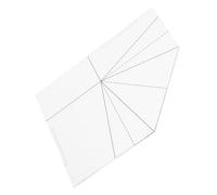 Beatifufu Foldable Acrylic Sewing Template for Quilting Reusable Quilting Rulers for Patterns DIY Tote Picnic Lunch Bag Making Durable Acrylic Ruler for Craft Projects Easy and Versatile Bag