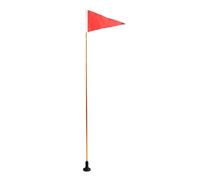 Beatifufu Folding Boat Flag Pole Aluminum Alloy and Plastic Kayak Hardware | Easy Disassembly, Lightweight Build, with Warning Flag and Base, Screws and Washers Included