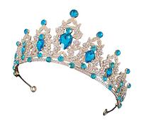 Beatifufu for Women Baroque Crown Bridal Headwear for Wedding Festival Photo Prop Add a Touch of Glamour