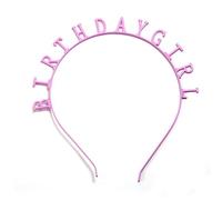 Beatifufu Girl's Birthday Headband Letters Lettering Hair Accessories for Celebrations Parties and Decor Lightweight and Design for