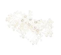 Beatifufu Gorgeous Flower Hair Comb for Weddings Engagements and Special Occasions Elegant Rhinestone Hair Accessory for Brides and Girls for Birthdays and Photoshoots