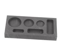 Beatifufu Graphite Ingot Mold with Six Slots for Melting Gold Silver Copper Brass Corrosion Resistant Metal Casting Crucible for Small Volume Refining Lab and Educational Use