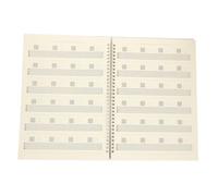Beatifufu Guitar Learning Aid Six-line Score Book for Beginners Diy Sheet Music Notebook Chord Book Pp Cover Portable