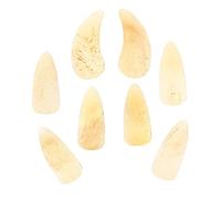 Beatifufu Guzheng Protective Nails Ox Horn Fake Fingers Single Groove Smooth Design for Performance and Exam Preparation