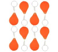 Beatifufu Handheld Magnifier 8Pcs Mini Folding Keychain with LED Light Portable for Jewelry Checking Comfortable Use Adults Compact Design