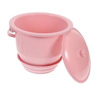 Beatifufu Handheld Thickened Chamber Pot with Lid Practical Urinal Bucket for Home Use Lightweight and Compact Design Durable Spittoon for Men and Women