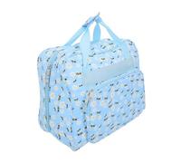 Beatifufu Handle Sewing Storage Bag Large Yarn Tote Bag Sewing Machine Tote with Handle Portable Yarn Organizer for Machine Travel Portable Knitting Sky-Blue
