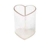 Beatifufu Heart Shape Candle Mould Acrylic Candle Mold Non-Stick Environmental Friendly DIY Handcrafting for Home Use 7.2x10.3cm