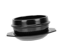 Beatifufu Heat Resistant Ceramic Stew Pot with Tray for Even Cooking High Temperature Casserole for Soup Porridge Bibimbap Energy Saving Kitchen Cookware