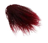 Beatifufu High Temperature Fiber Afro Puff Ponytail Extension Lightweight Curly Drawstring Hairpiece for Women Gradient Wavy Synthetic Hair Updo for Weddings Daily Wear