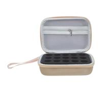 Beatifufu Insulin Vial Travel Case with 15 Slots, Hard Shell Eva and Nylon Material, Optimal Insulation and Zipper Closure, Fits Standard 10ml U-100 Vials, Lightweight and Protective Bag