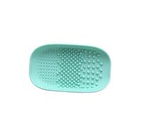 Beatifufu Makeup Brush Cleaning Plate Scrubber Pad - - Green Handheld Design for Women