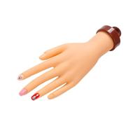 Beatifufu Manicure Fake Hand Model Realistic Training Tool for Nail Art Practice for Beginners and Salon Artists Durable and Easy to Use for Acrylics and Nail Art Techniques