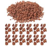 Beatifufu Microlandscape Stone Layout Decor 60g Pack for Fish Tank Mini Landscape Decoration Small Volcanic Red Rocks