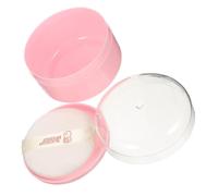 Beatifufu Milk Powder Dispenser Talcum Powder Puff Box for Face Body Translucent Loose Setting