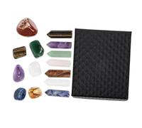 Beatifufu Multi-Function Amethyst Crystal Pillars Portable Stones for Meditation Yoga Relaxation and Desktop Decoration