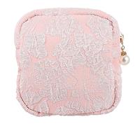 Beatifufu Multi-Function Portable Cosmetic Bag for Women Versatile Travel Storage for Sanitary Pads and Cards Lightweight and Convenient Design