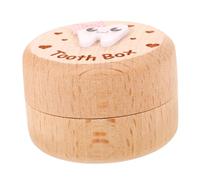 Beatifufu My First Tooth Box Wooden Tooth Storage Box for Kids with Modern Minimalist Design Convenient to Carry and Store for Girls and Boys