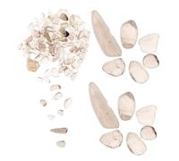 Beatifufu Natural Crystal Gemstone Pebbles Irregular Shape for Indoor Plant Decoration Vase Filler Aquarium Rocks Handmade Crafts and Office Serenity Enhancer