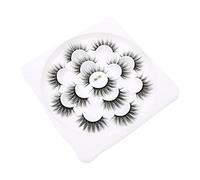 Beatifufu Natural False Lashes Curly for Women Full Daily Life Party Makeup Comfortable Natural Look