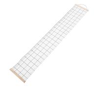 Beatifufu Nordic Style Children’s Height Chart Wall Hanging, Wood and Canvas Measuring Ruler for Nursery Playroom Decor, White Growth Chart with Convenient Scale Range