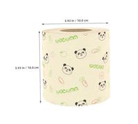 Beatifufu Panda Printed Bamboo Toilet Paper Roll Cute Cartoon Patterns Decorative Tissue for Bathroom Home Office Classroom Use Soft Playful Design