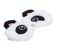 Beatifufu Plush Cartoon Panda Eye Shade Sleeping Blindfold for Soft Skin-Friendly Nap Mask with Elastic Band Comfortable Eye Cover for Travel Home and Rest and Fatigue