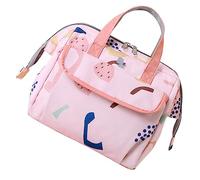 Beatifufu Portable Insulated Milk Bottle Bag Multi-Function Breastmilk Storage Case for Parents Convenient Carrying Pouch for Outdoor Use Durable and Reliable Design Pink