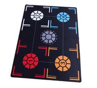 Beatifufu Portable Non-slip Basketball Footwork Training Mat for Adults Shock-absorbing Dribble Pad with Slip-resistant Base Lightweight Fitness and Coordination Work Mat for Indoor Training