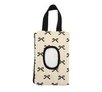 Beatifufu Portable Wipes Dispenser with Ribbon Bow Design Compact Wet Wipe Storage Box for Stroller Hanging Reusable Travel Case for Freshness and Care Convenience