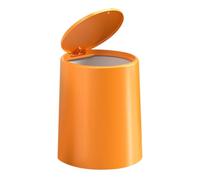 Beatifufu Press Lid Double Trash Can Large Plastic Garbage Container Orange