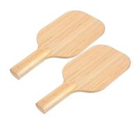 Beatifufu Racket for Blind Person Table Tennis Paddle Ergonomic Grip Wooden Construction Beige Inclusive Sports Equipment for Sports Education and Competitions Suitable for Visual Impaired