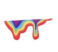 Beatifufu Rainbow Car Decal Scratch Cover Sticker for Cars and Trucks Vibrant Exterior Decoration Unique Fun Design Easy to Apply for Women