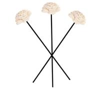 Beatifufu Rattan Reed Diffuser Sticks and Stable Volatility Home Fragrance Accessory 3pcs Elegant with Handmade Dried Flower Decor Large Water Storage Capacity for Home Aromatherapy