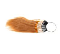 Beatifufu Real Hair Dye Palette Human Hair Swatches for Testing Light Blonde Rings Kit for Dying Coloring Training